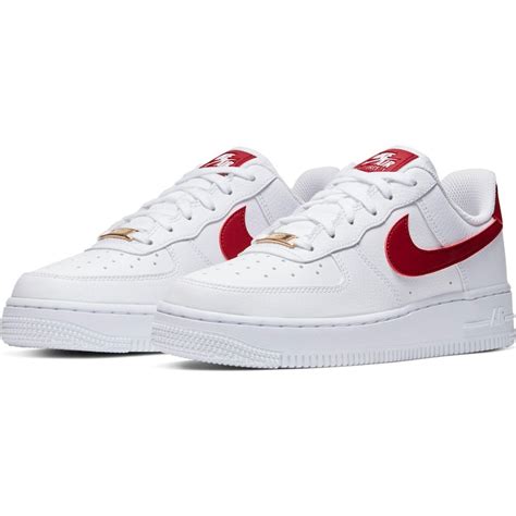 nike air force 1 rood met wit